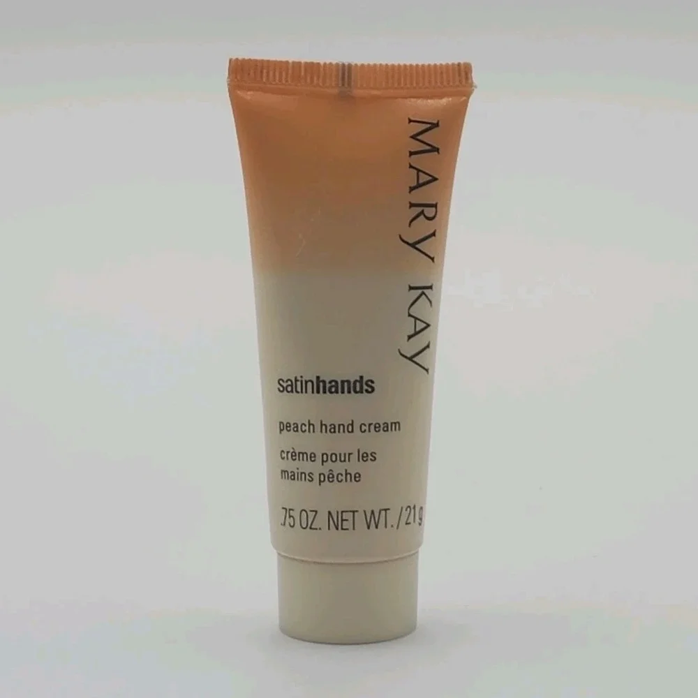 Vintage Mary Kay Satin Hands Peach Hand Cream .75 oz New Old Stock Discontinued